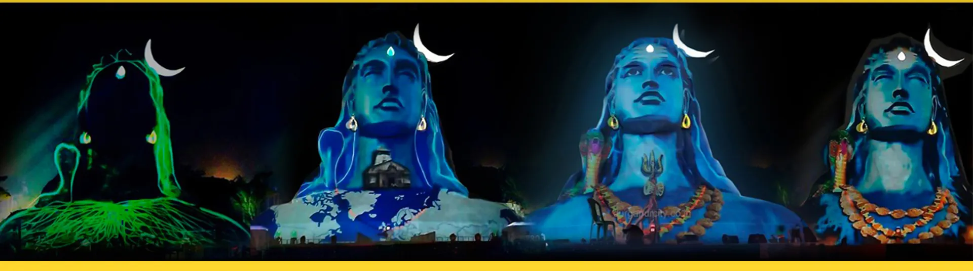 Adi-yogi-Statue-3D-mapping